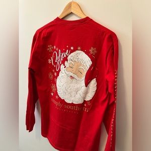 Simply Southern Santa Claus Long Sleeve Tee